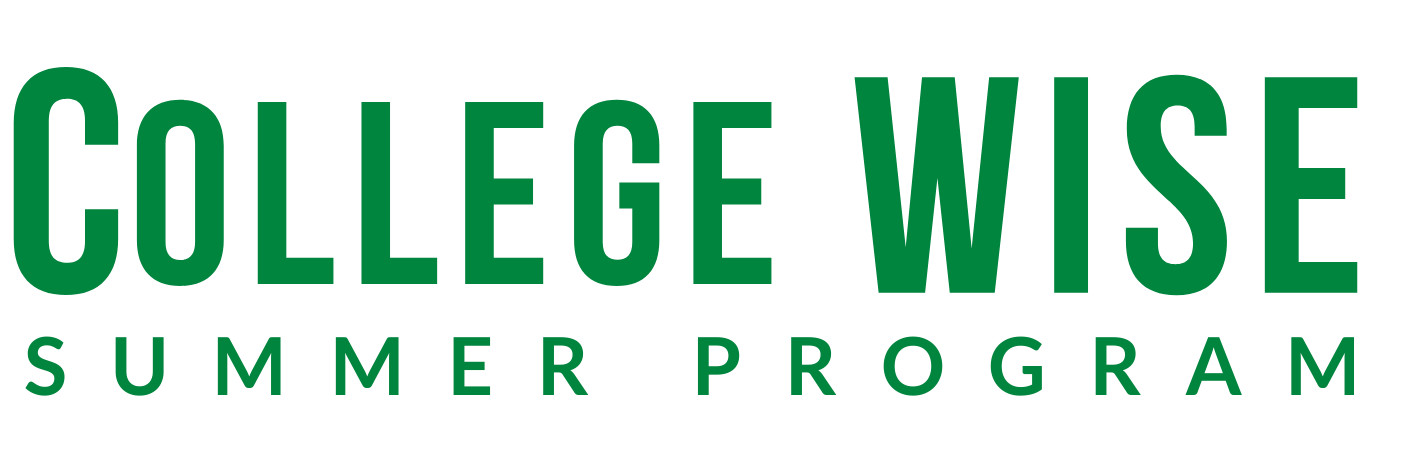 White and Green College Wise logo