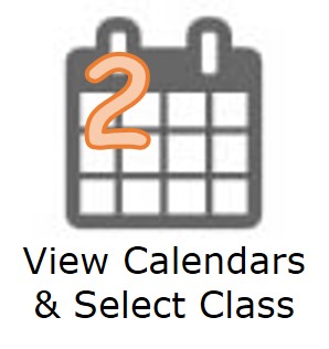 view calendar and select course